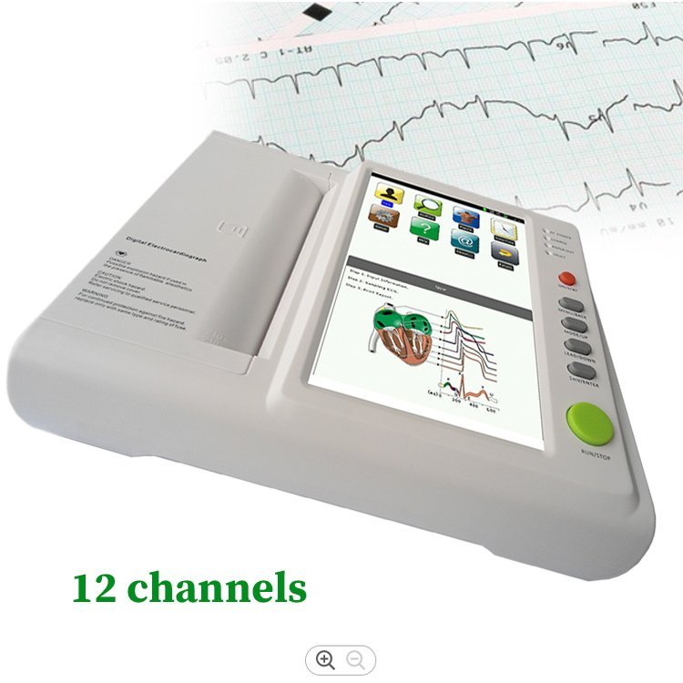 Portable medical ecg 3 Channel echocardiography ECG EKG machine