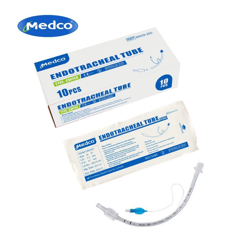 High Quality Disposable Endotracheal Tube With Cuff Or Without For Single Use