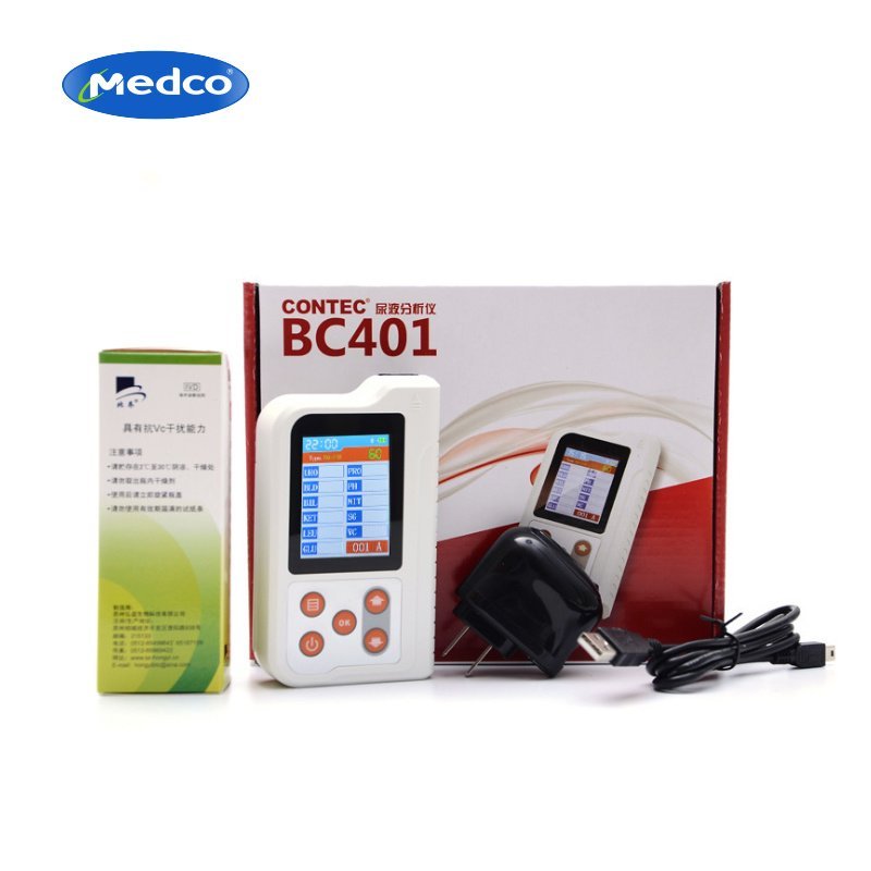 Portable handheld 2.4'' LCD CONTEC BC401BT Urine analyzer With Bluetooth Urine analysis system