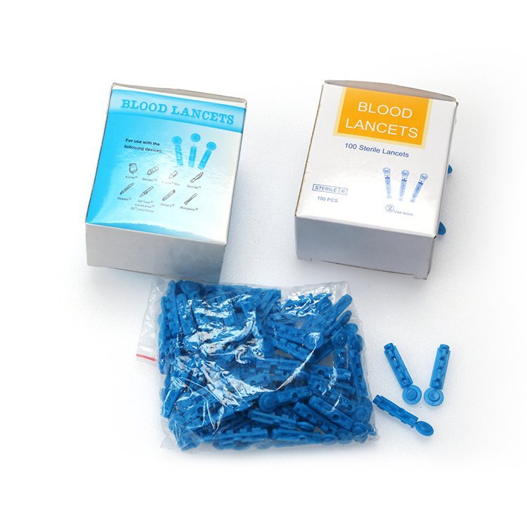 Hospital Sampling Single Use Stainless Steel Tip Twist Type Sterile 28G Blood Lancet