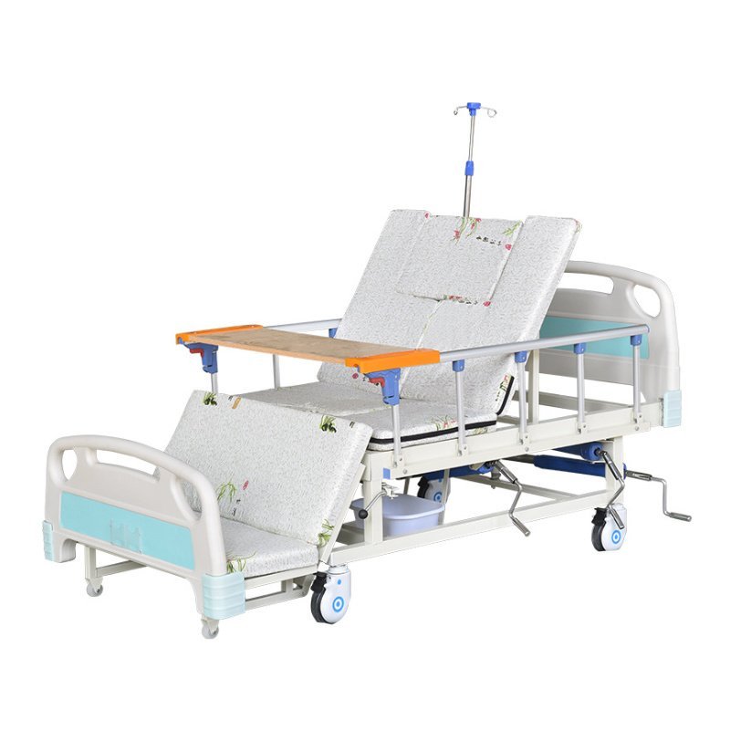 Multifunctional hospital bed cheap home care bed nursing bed factory Hand shake