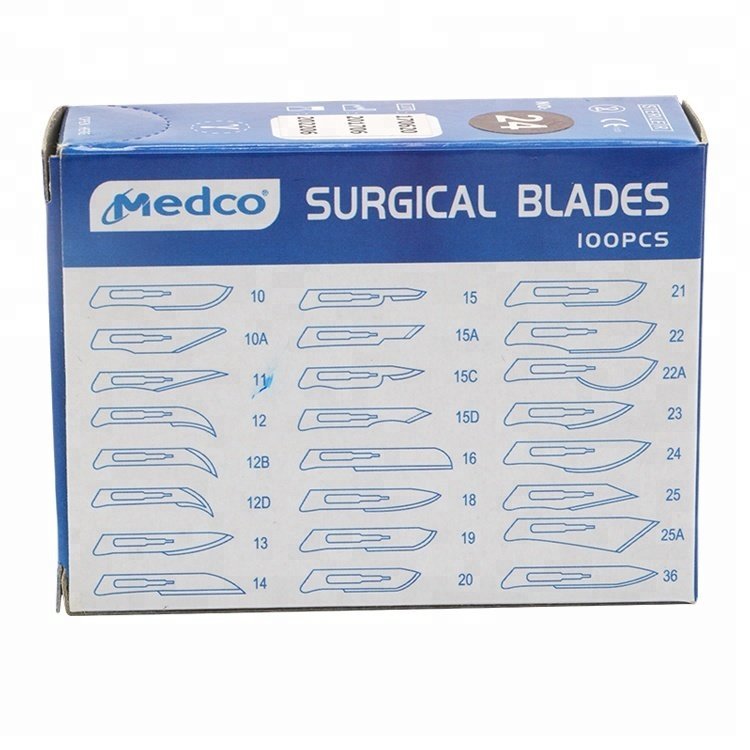 CE ISO High Quality Sterile Disposable Carbon Steel Surgical Blade