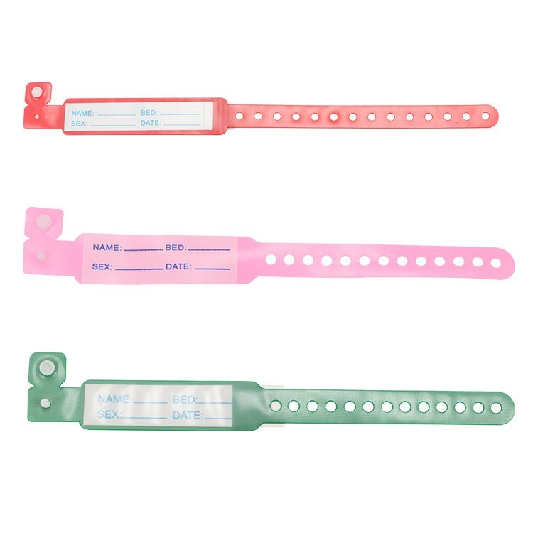 Adult Children Waterproof Plastic Disposable Hospital ID bracelet