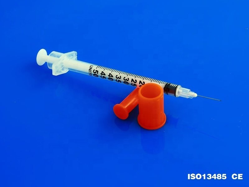 Medical Hospital Disposable Injection With Needle Diabetic Sterile Insulin Syringe