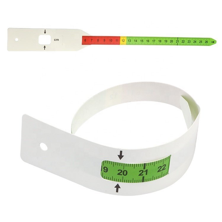 Popular design Adult Children Waterproof Plastic Tapes Measuring Arm Circumference muac tape