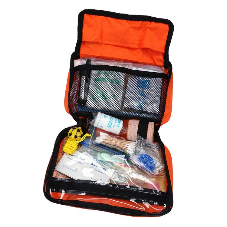 Family home emergency situation use first aid kit